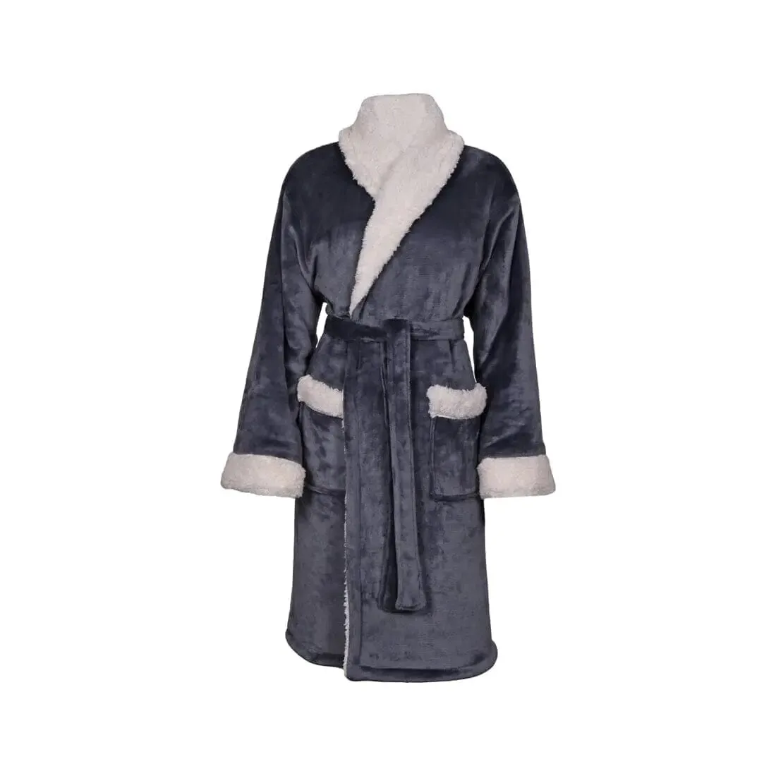 Personalised Back of Robe Sherpa Fleece Dressing Gown