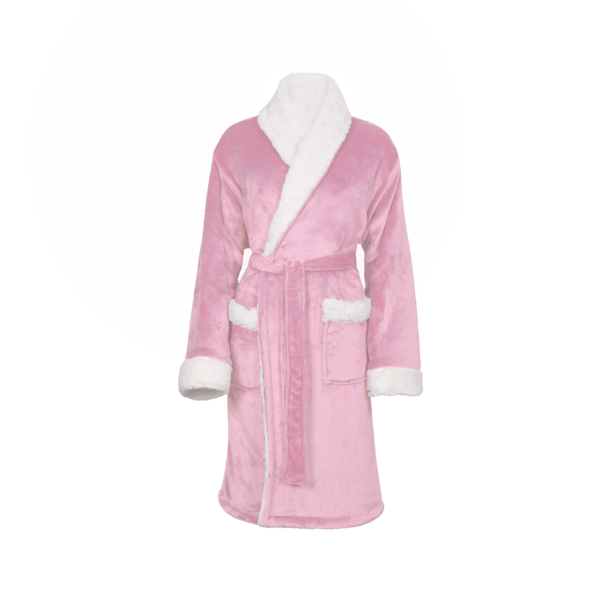 Personalised Back of Robe Sherpa Fleece Dressing Gown