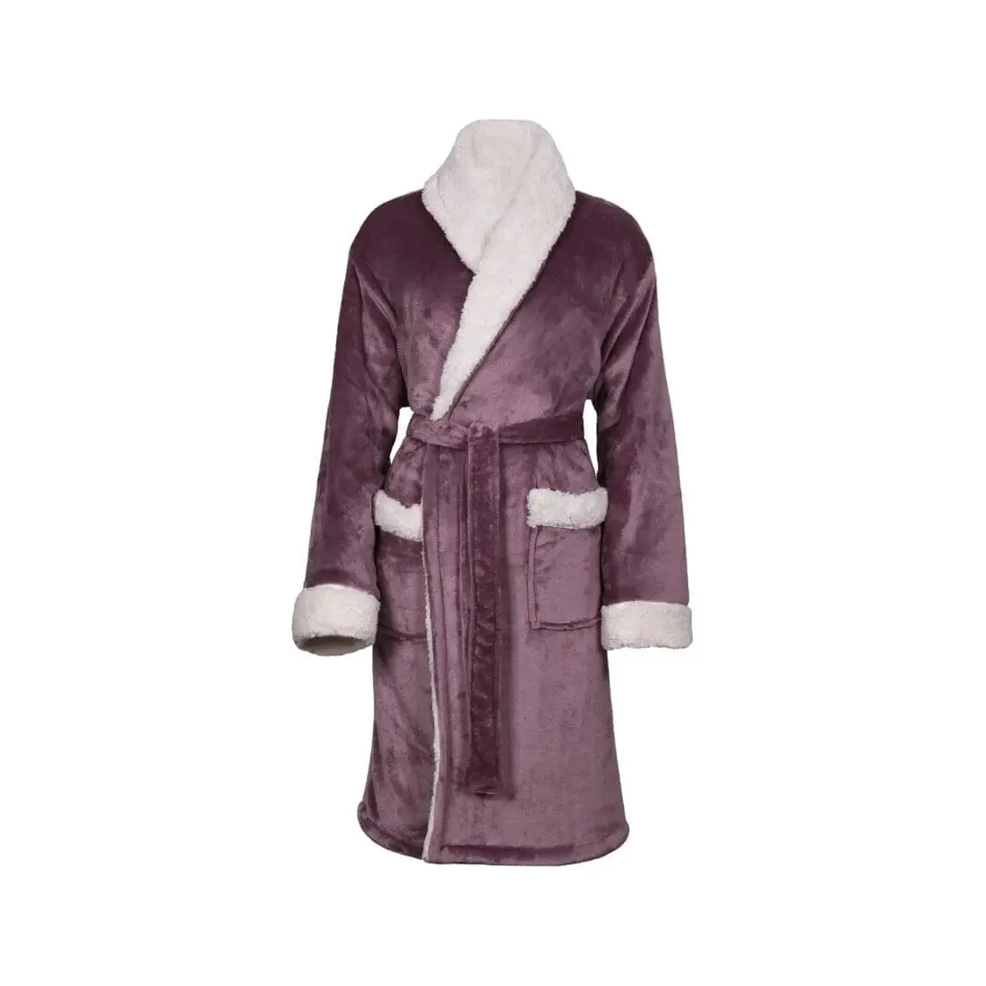 Personalised Back of Robe Sherpa Fleece Dressing Gown