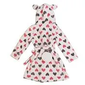 Pink Hearts Bunny Robe