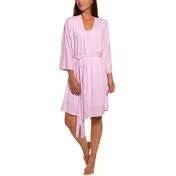 Pink Hearts Striped Robe Set