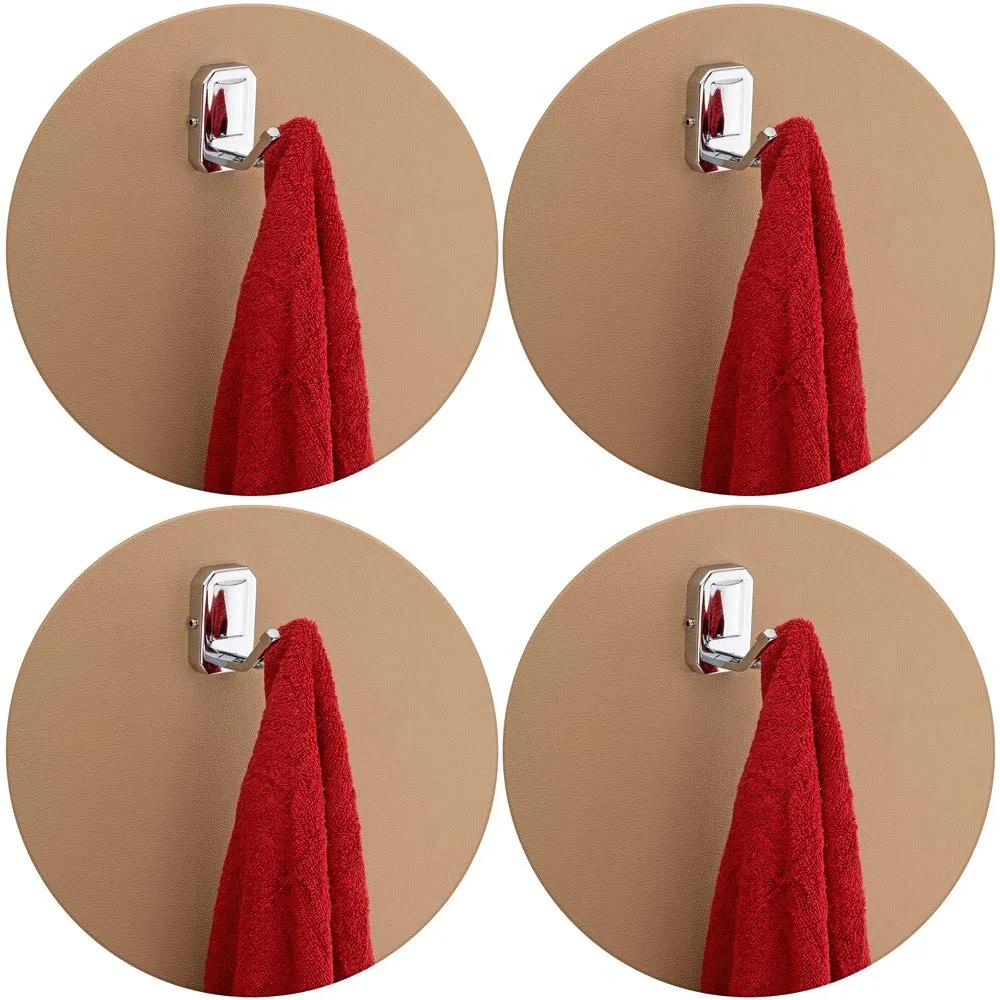 Plantex 304 Grade Stainless Steel Robe Hook/Cloth Hooks for Wall/Cloth Hanger/Hook/Bathroom Accessories - Pack of 4, Chrome (Cute)