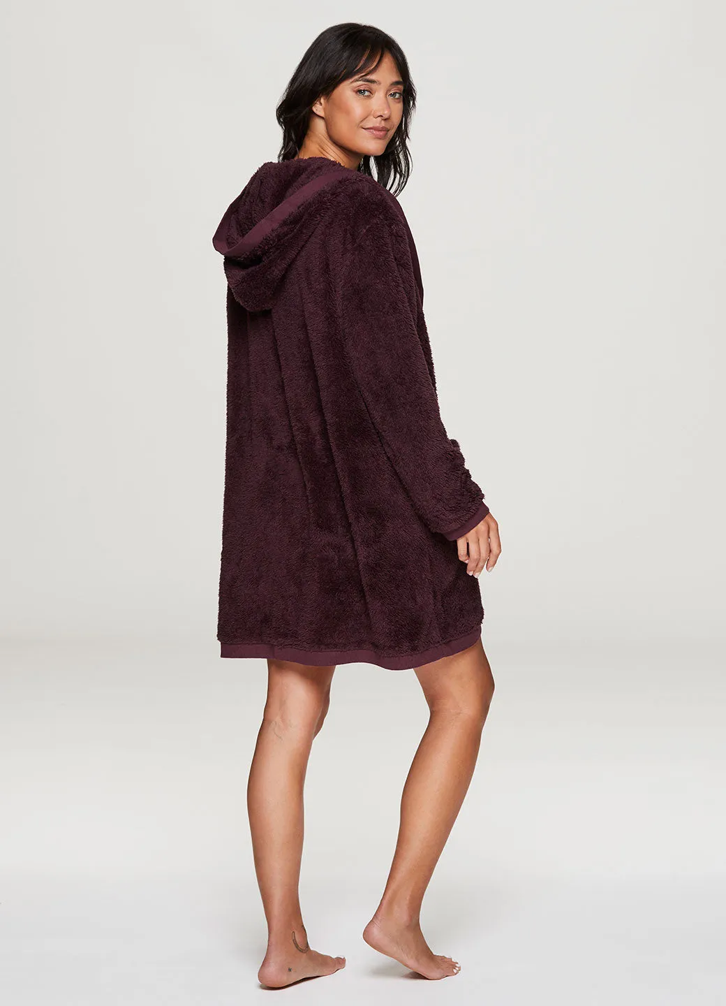 Plush Hooded Sherpa Robe