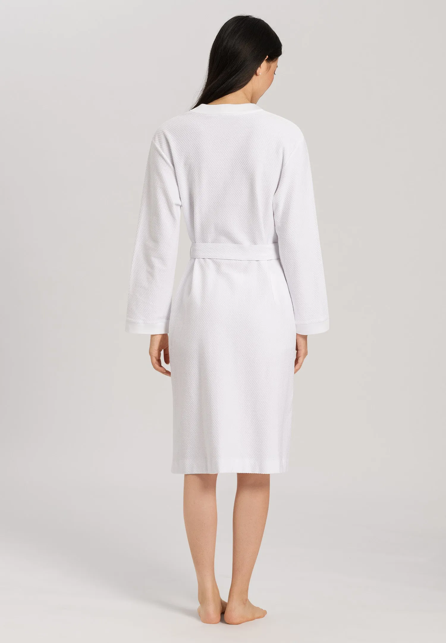 Robe Selection Cotton Pique Robe | White 77303-101