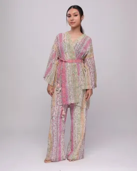 Sienna Printed Robe and Pant Set