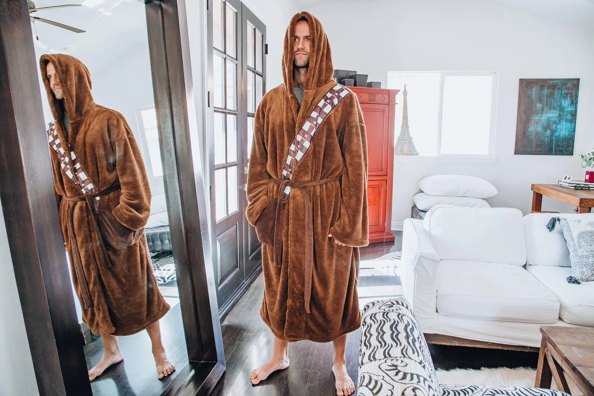 Star Wars Chewbacca Hooded Bathrobe For Adults | Big And Tall XXXL