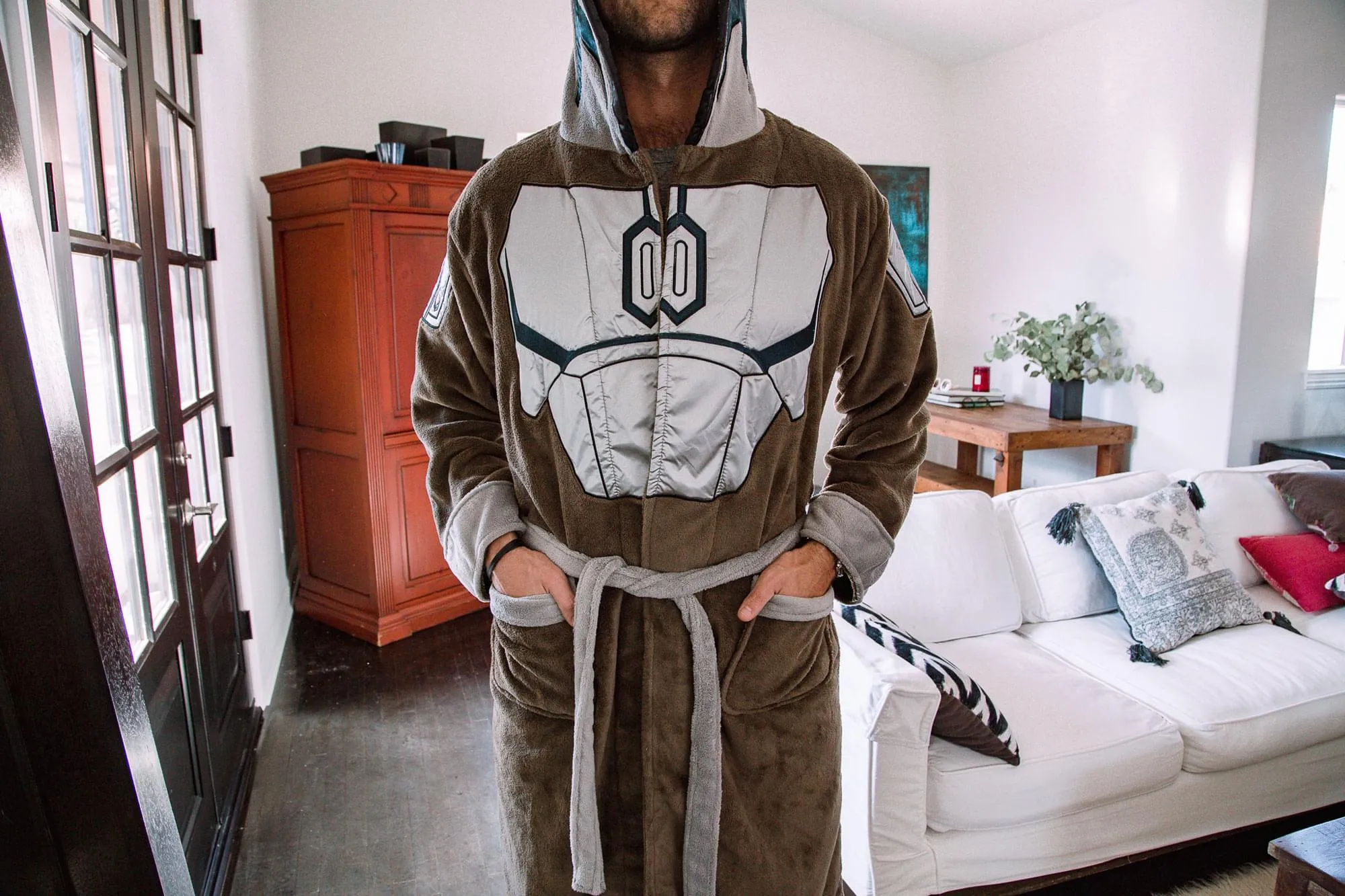 Star Wars: The Mandalorian Bounty Hunter Bathrobe for Adults