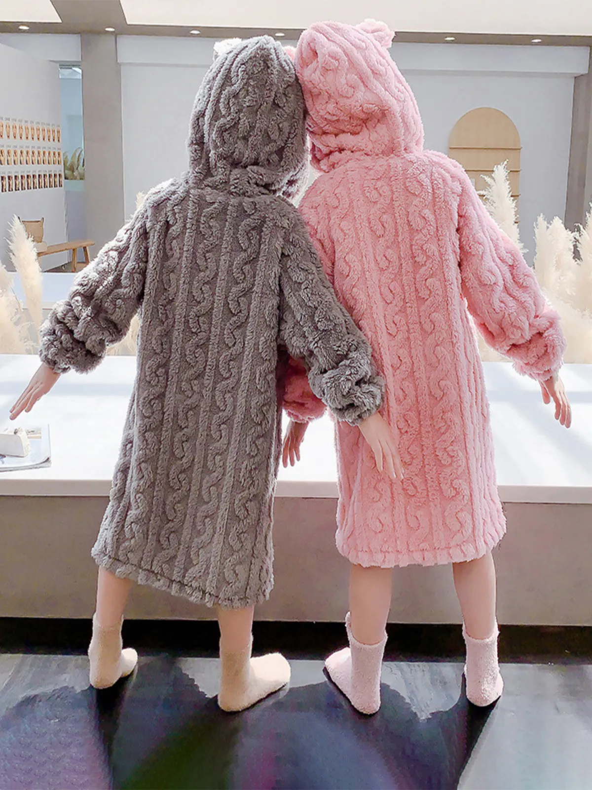 The Coziest Bear Plush House Robe and Toy