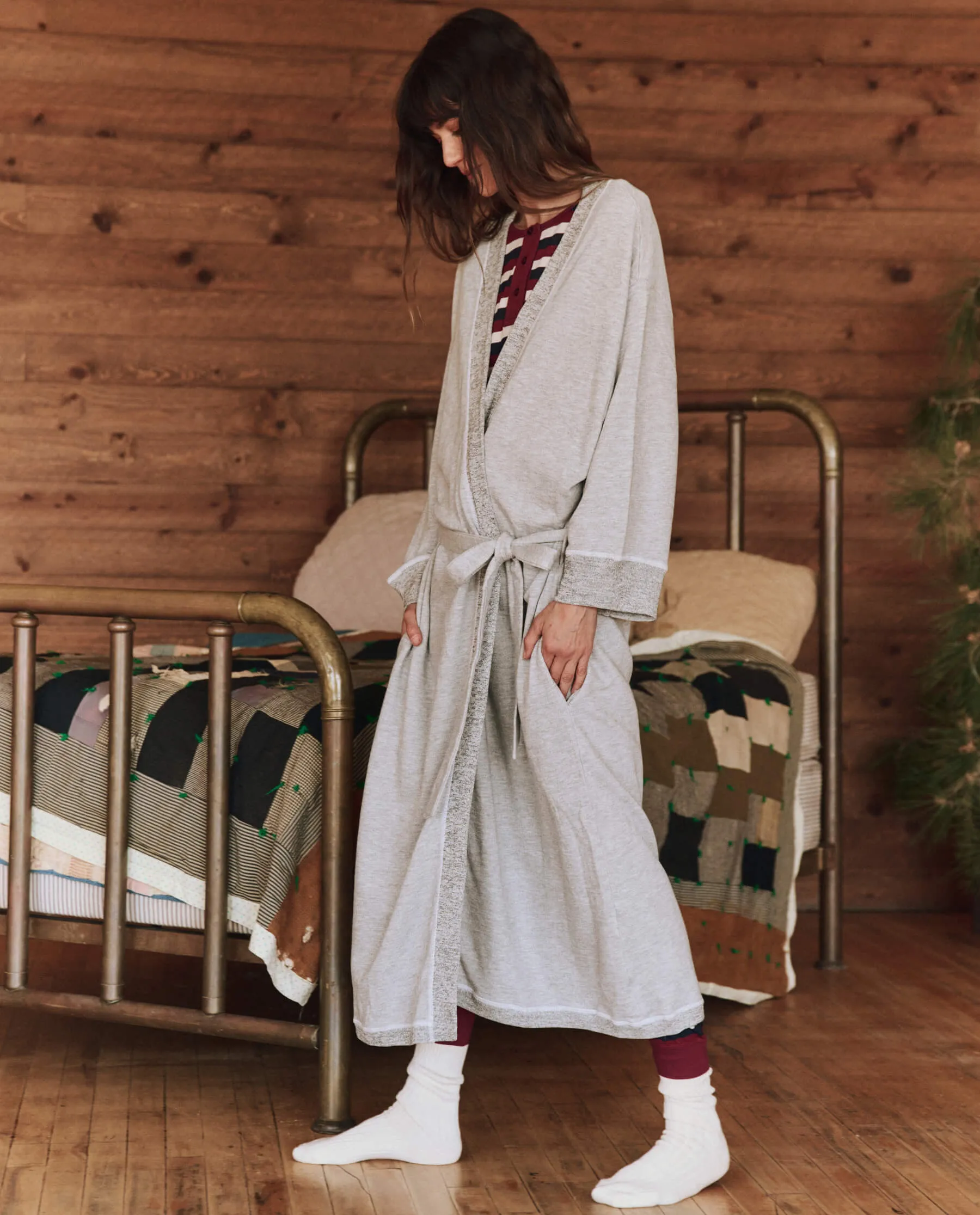 The Sweatshirt Robe. -- Light Heather Grey