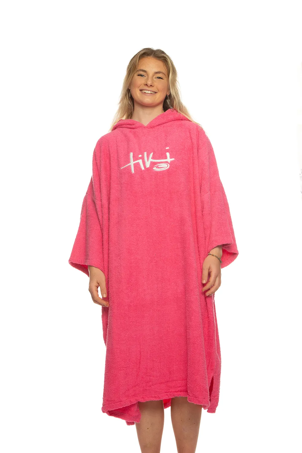 Tiki Adults Hooded Change Robe Pink