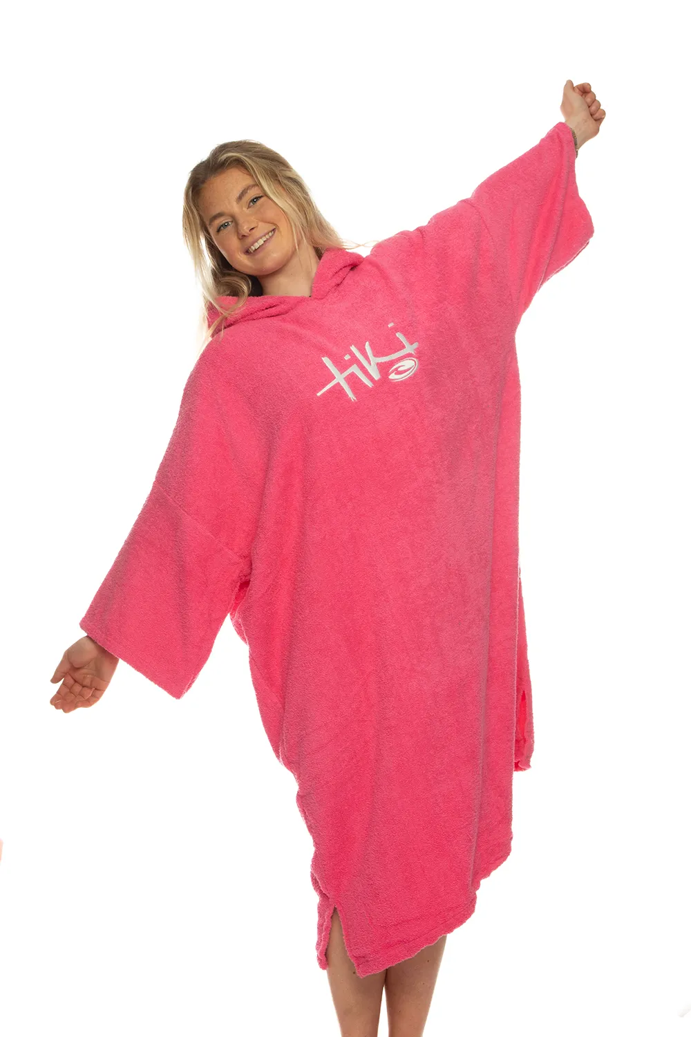 Tiki Adults Hooded Change Robe Pink