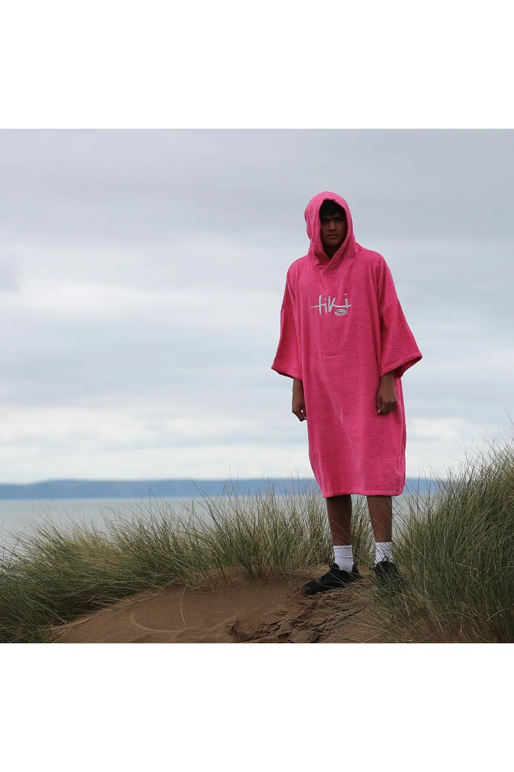 Tiki Adults Hooded Change Robe Pink