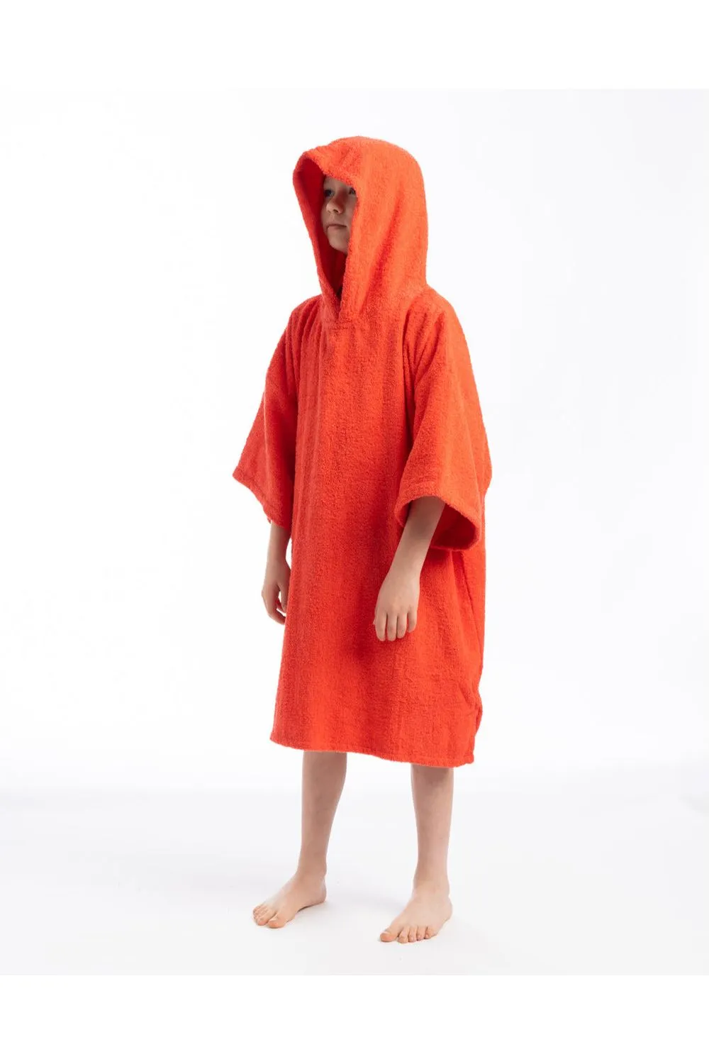 Tiki Junior Hooded Change Robe Red No Logo