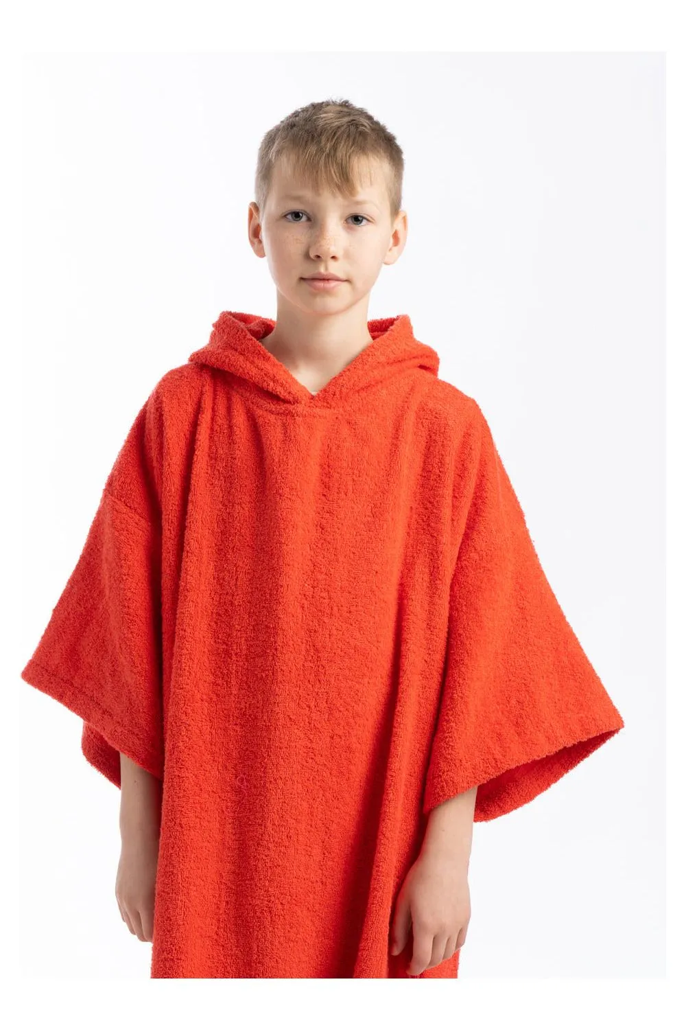 Tiki Junior Hooded Change Robe Red No Logo