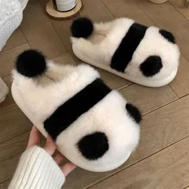 Uniwim Cute Panda Plush Warm Shoes SE22508