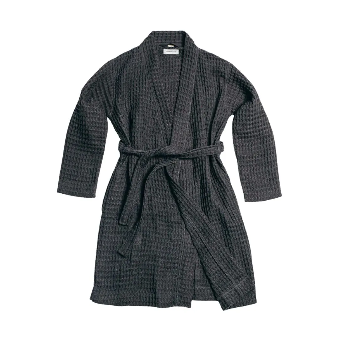 Weightless Waffle Robe in Ash