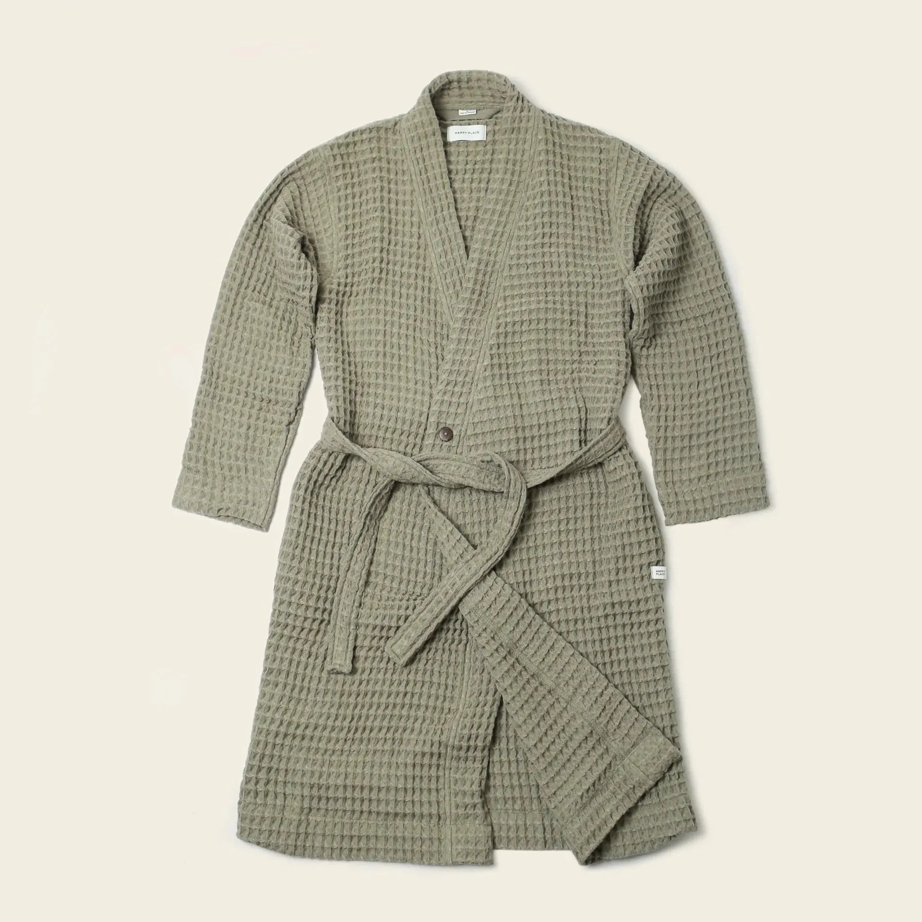 Weightless Waffle Robe in Sage