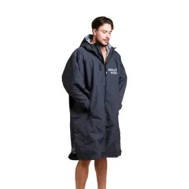 White Water Hard Shell Drying / Changing Robe - Black/Grey Lining